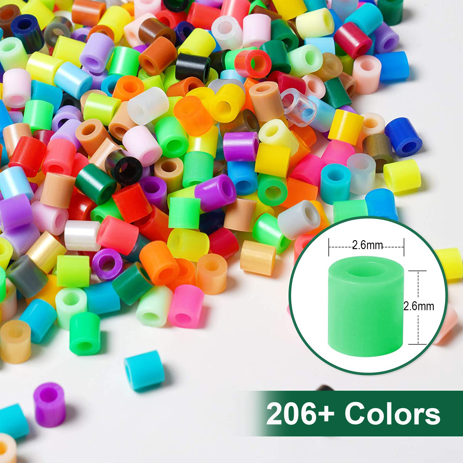 206 colors fuse beads
