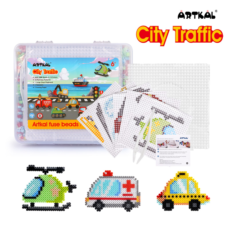 New arrival Transportation Set Diy Toy 12 Mix Colors 5000pcs
